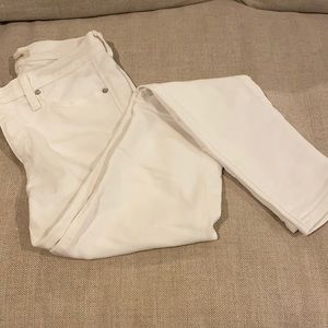 Madewell 9" Mid-Rise Skinny Jeans in Pure White